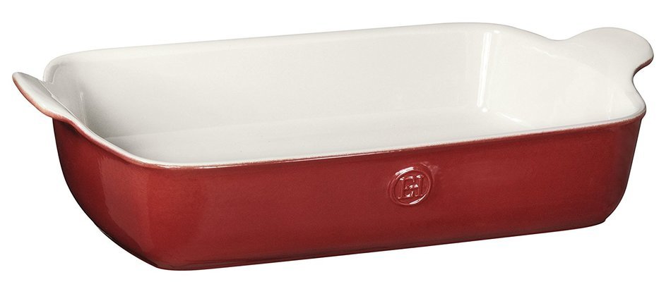 Emile Henry Made In France HR Modern Classics Large Rectangular Baker, 13 x 9", Blue N2