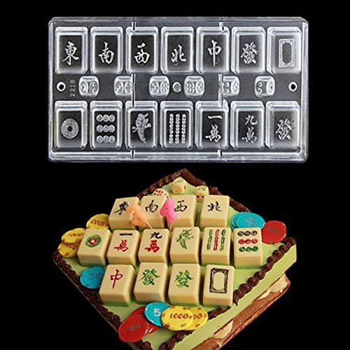 DIY Mahjong Chocolate Mold Baking Mould Mahjong 13 Unitary Cake Mold