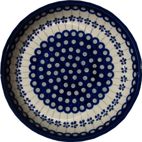 Polmedia Polish Pottery Pie dish 10" #GU879-166A Zaklady Ceramiczne H0856A N3