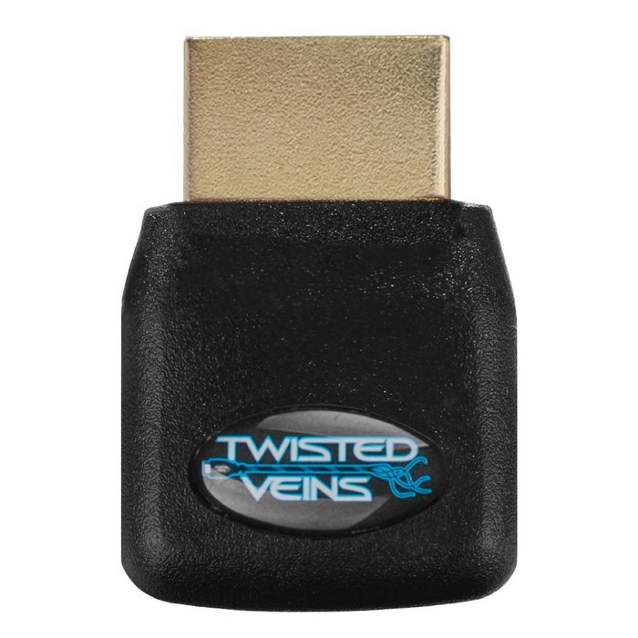 Twisted Veins ACHRALA3 4 Pack HDMI Right Angle Connectors/Adapters , Two (2) 90 degree connectors / Two (2) 270... N2