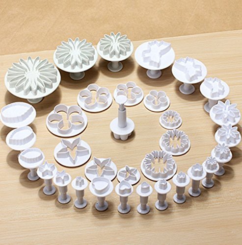 Cake Decorating Cutter Mold Cookies full set mold Pack of 1(1set/46pcs) N2