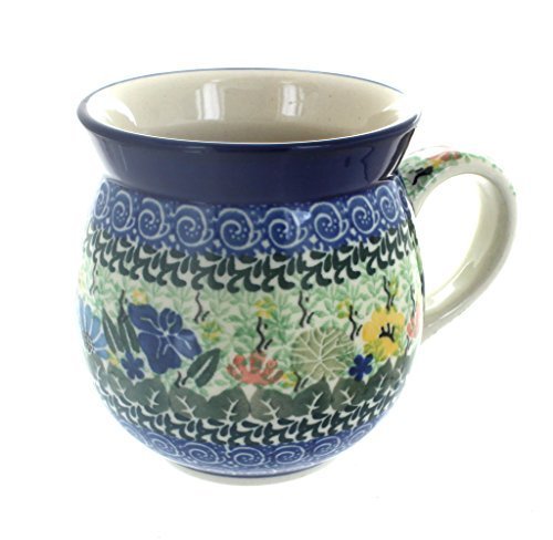 Polish Pottery Garden Bloom Bubble Mug
