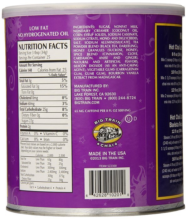 Big Train Spiced Chai, 1.9 Pound N2