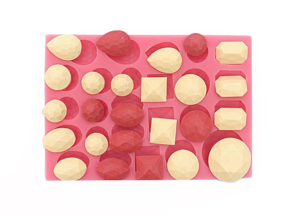 Yunko Gem Diamonds Shape Silicone Fondant Chocolate Candy Mold Cake Decorating Mold