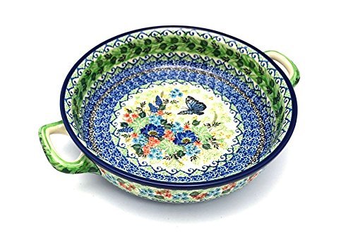 Polish Pottery Baker - Round with Handles - Large - Unikat Signature U4600