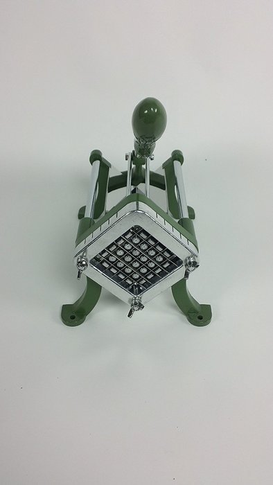 Foodservice Essentials (FFC-50) Commercial French Fry Cutter (1/2-Inch Blade, Die Cast Iron, Green) N9