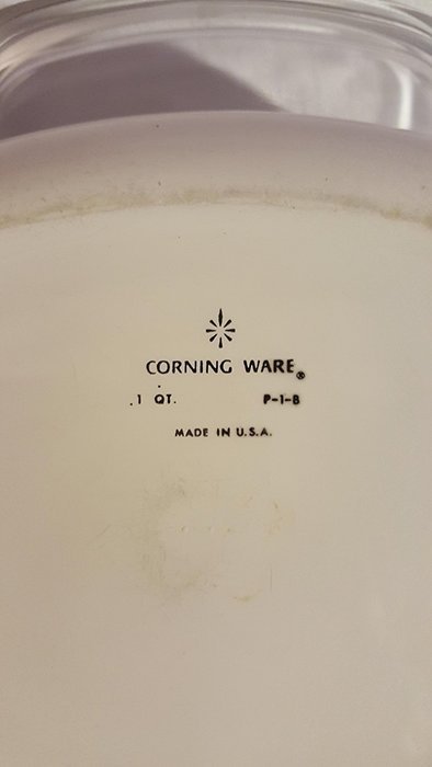 Vintage Corning Ware Cornflower Blue 1 QT Casserole Dish (P-1-B) with Lid N5