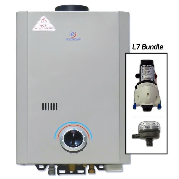 Flojet 2.0 GPM 50 PSI Portable Water Pump and Flojet Strainer Bundle