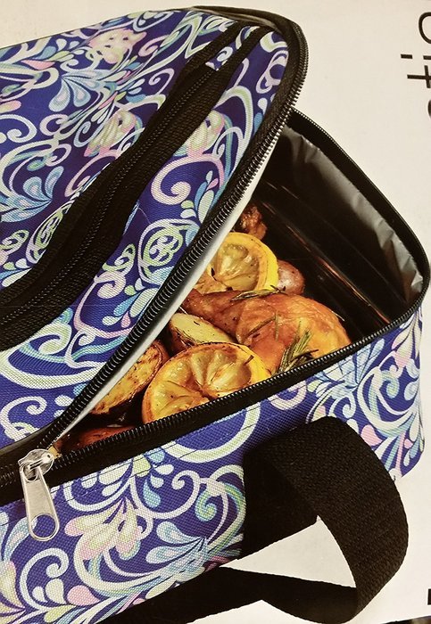 Pryex Insulated Carrying Tote with 3 Qt Oblong Baking Dish and Lid