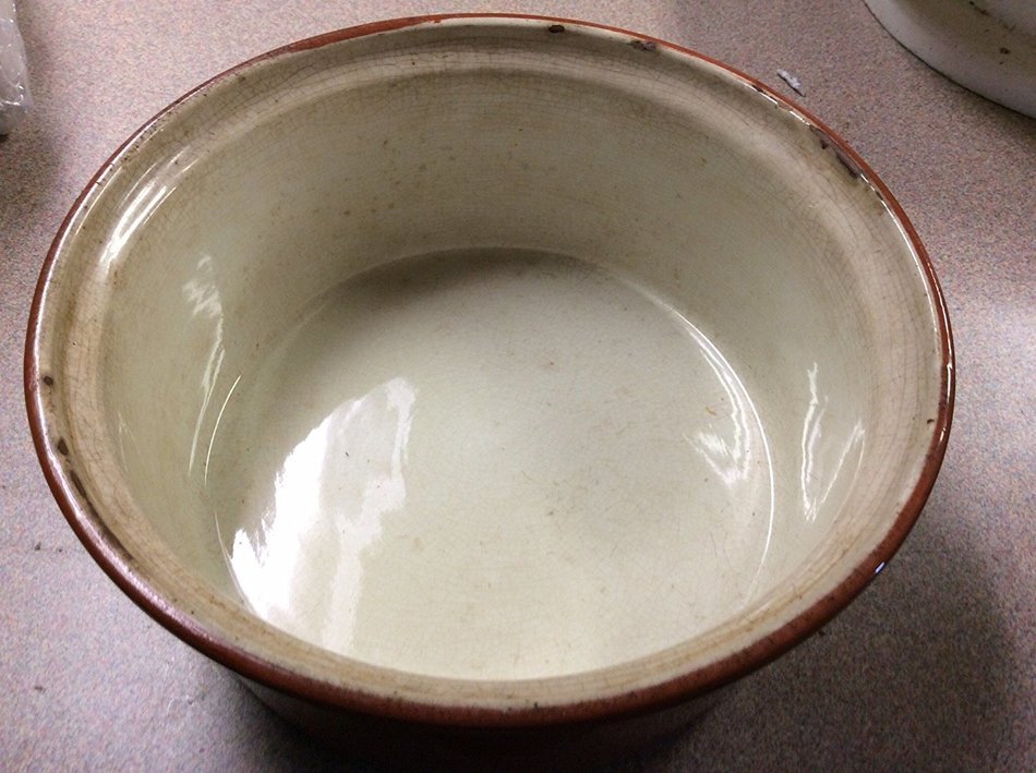 Vintage Stoneware Baking Crock By Carmelite of Germany/ Marked MC 20 / 806 N2