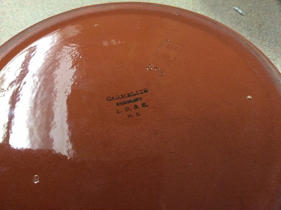 Vintage Stoneware Baking Crock By Carmelite of Germany/ Marked MC 20 / 806 N3