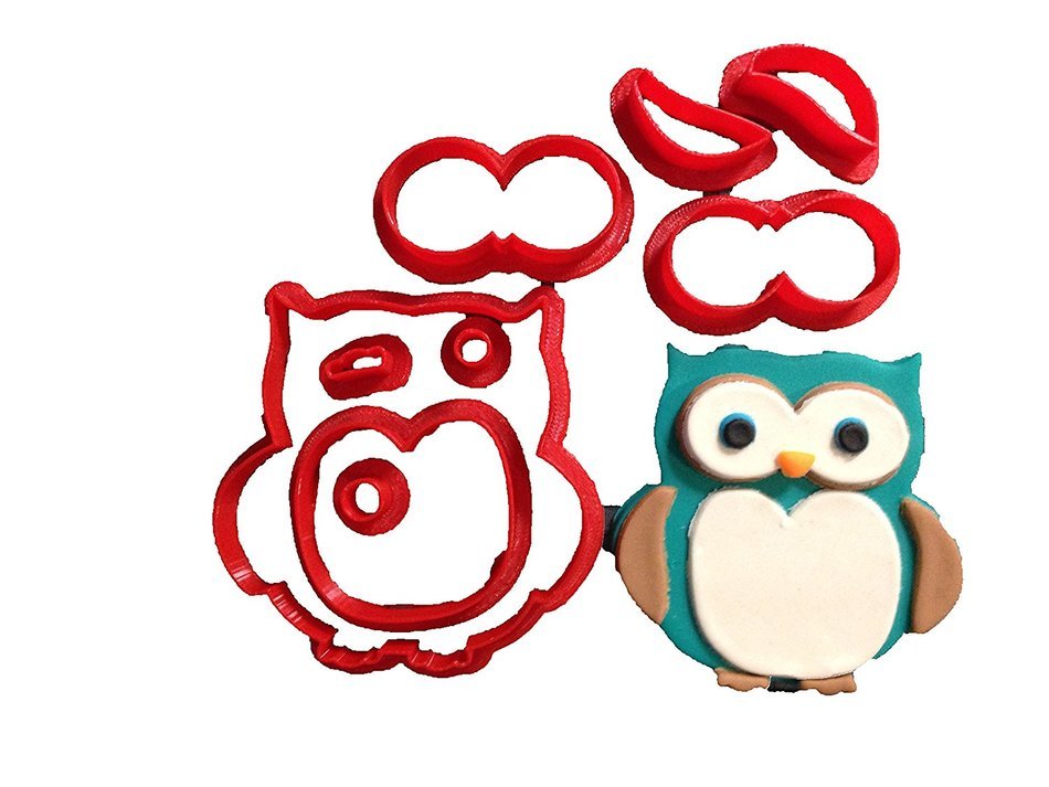 Owl Cookie Cutter Set (4 inches)
