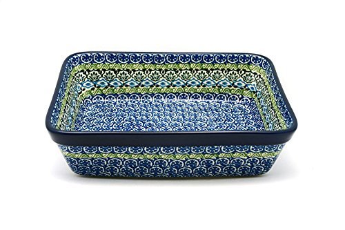Polish Pottery Baker - Rectangular - Medium - Tranquility