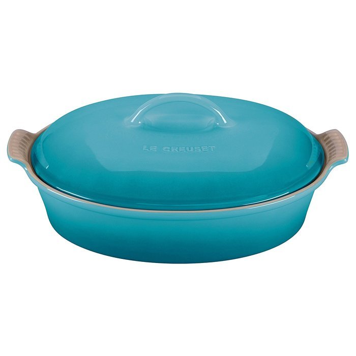 Stoneware 4 Qt. Oval Casserole Color: Caribbean