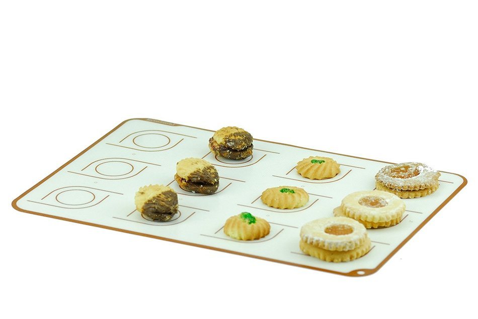 Minimal Silicone Baking Mat - Quarter sheet - 2 Pack-Long Lasting Ultra thick (1mm) Professional Grade Non-stick... N10