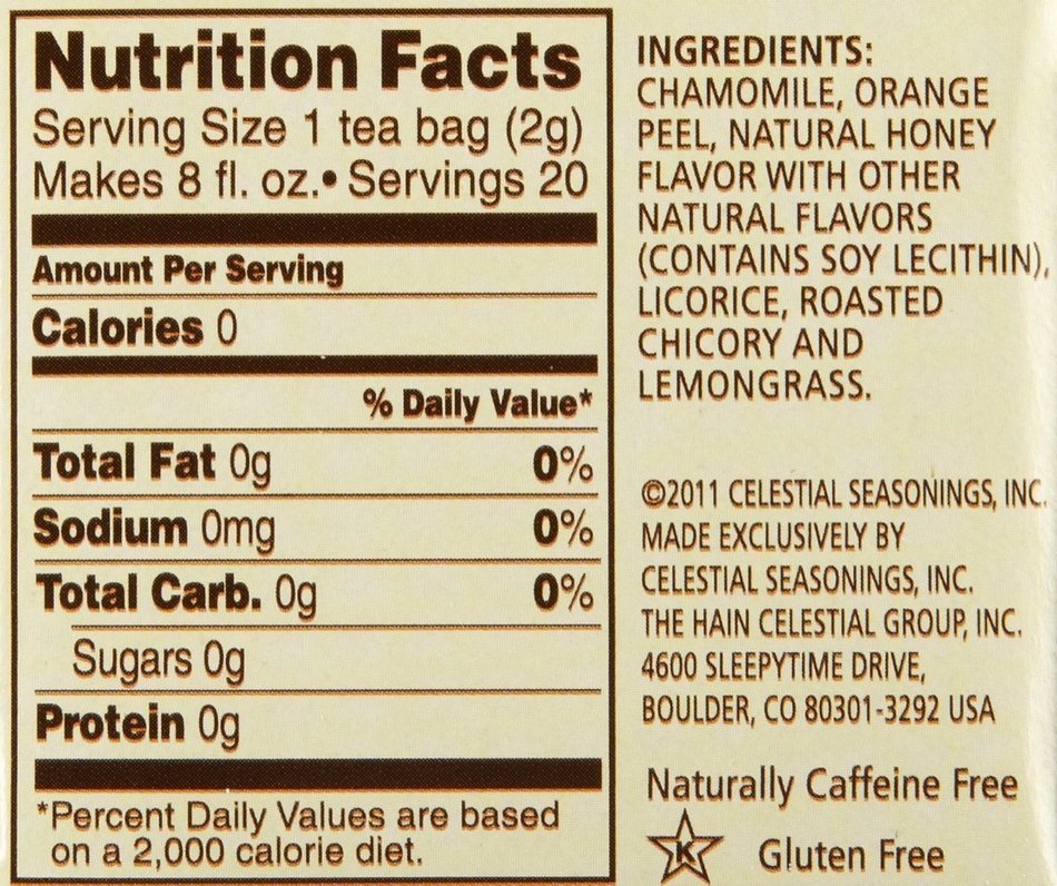 Celestial Seasonings Bengal Spice Herbal Tea, 20 Count (Pack of 6) N10