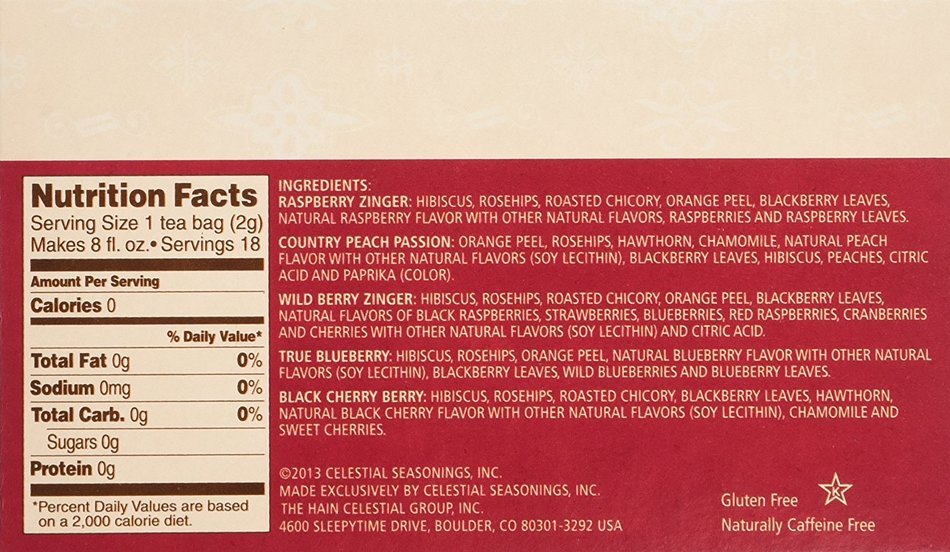 Celestial Seasonings Bengal Spice Herbal Tea, 20 Count (Pack of 6) N21