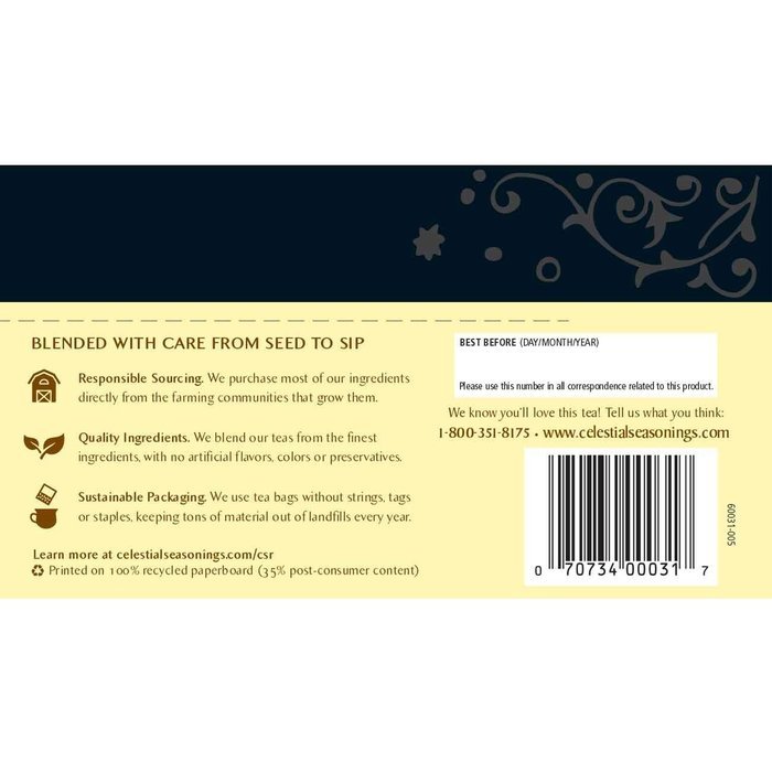 Celestial Seasonings Bengal Spice Herbal Tea, 20 Count (Pack of 6) N30