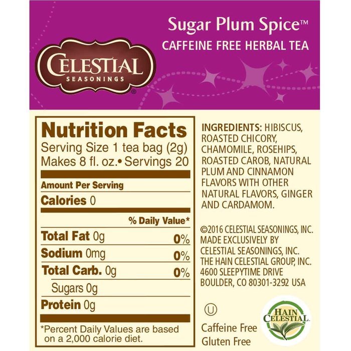 Celestial Seasonings Bengal Spice Herbal Tea, 20 Count (Pack of 6) N45