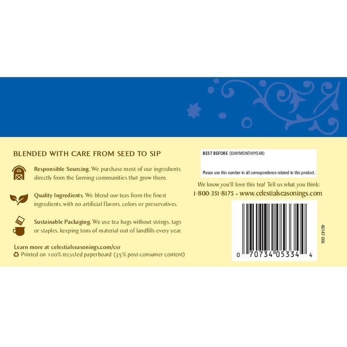 Celestial Seasonings Bengal Spice Herbal Tea, 20 Count (Pack of 6) N61