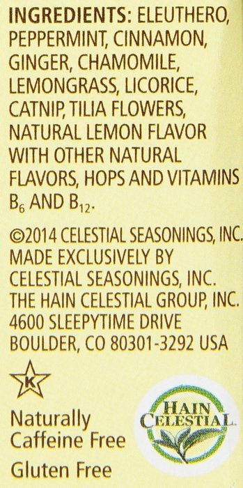 Celestial Seasonings Bengal Spice Herbal Tea, 20 Count (Pack of 6) N63