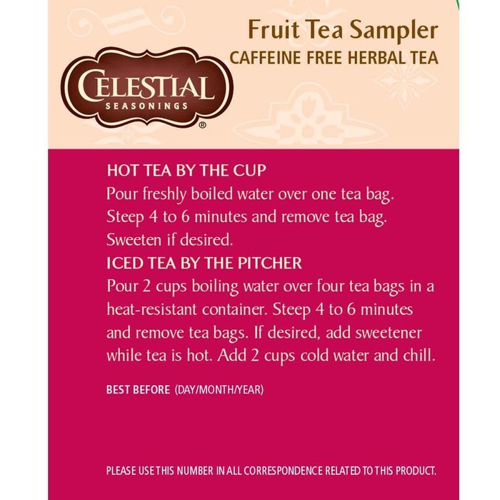 Celestial Seasonings Bengal Spice Herbal Tea, 20 Count (Pack of 6) N75