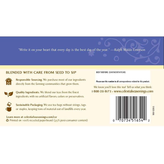 Celestial Seasonings Bengal Spice Herbal Tea, 20 Count (Pack of 6) N83