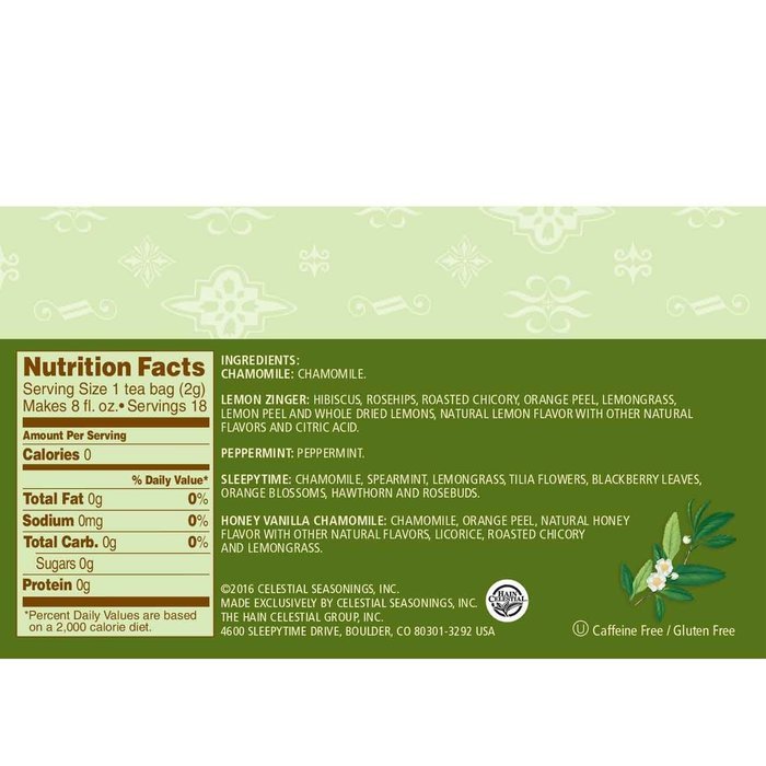 Celestial Seasonings Bengal Spice Herbal Tea, 20 Count (Pack of 6) N95