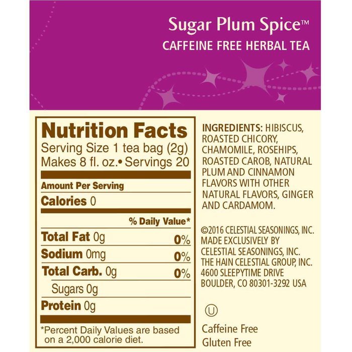 Celestial Seasonings Bengal Spice Herbal Tea, 20 Count (Pack of 6) N101