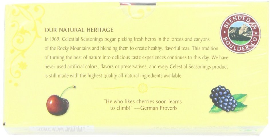 Celestial Seasonings Bengal Spice Herbal Tea, 20 Count (Pack of 6) N108