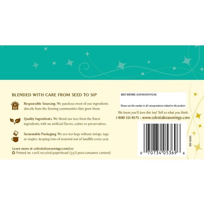 Celestial Seasonings Bengal Spice Herbal Tea, 20 Count (Pack of 6) N120