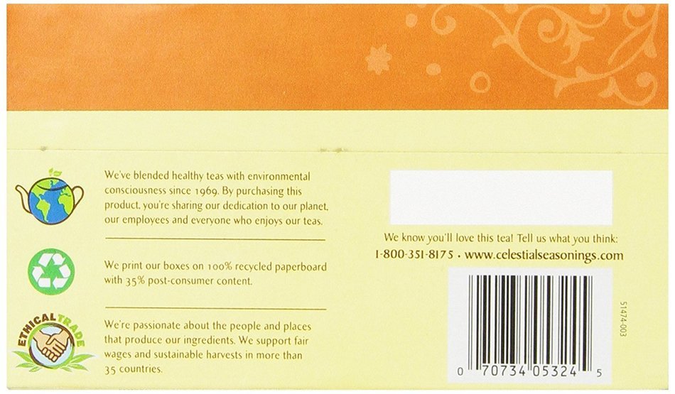 Celestial Seasonings Bengal Spice Herbal Tea, 20 Count (Pack of 6) N129