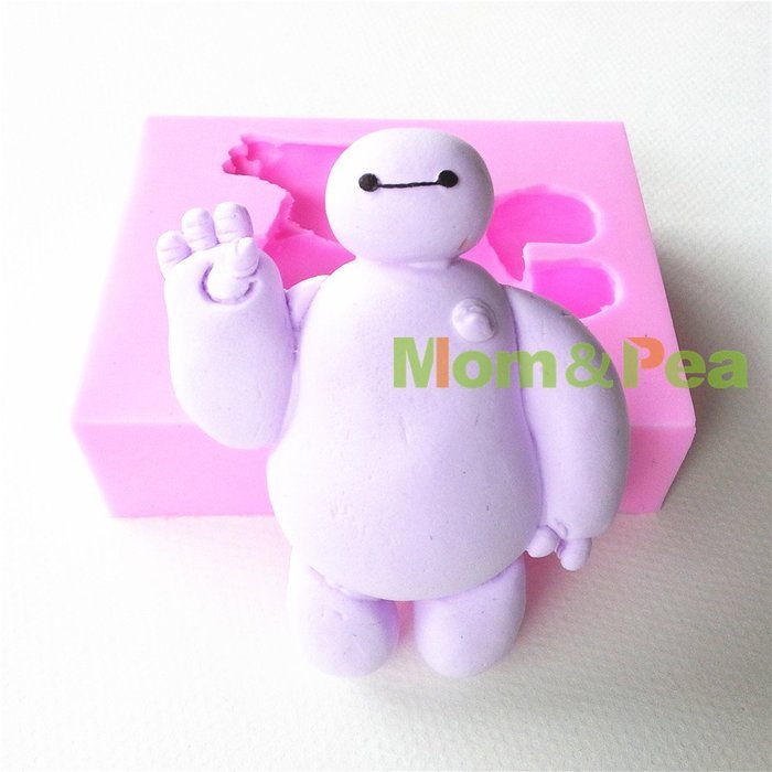 Mom&pea 0658 Big Size Baymax Shaped Silicone Mould for Fondant Cake Sugar Paste Cake Decoration 3d Cake Toppers... N2