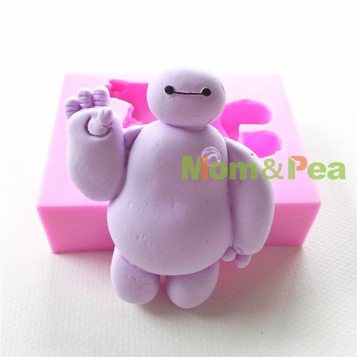 Mom&pea 0658 Big Size Baymax Shaped Silicone Mould for Fondant Cake Sugar Paste Cake Decoration 3d Cake Toppers... N3
