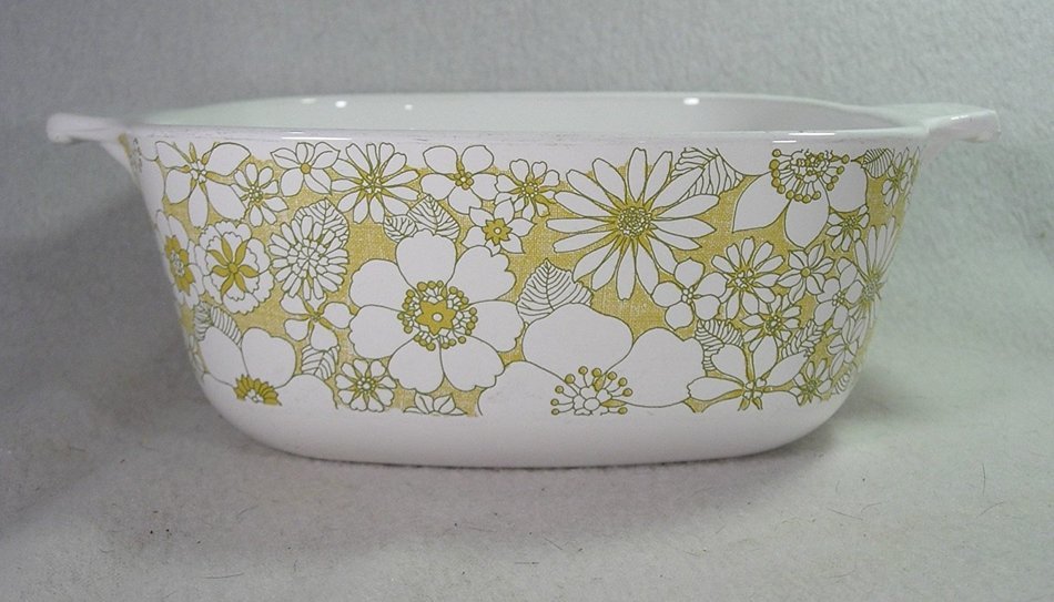 Corning Ware Floral Pattern 1.5 Liter Casserole, No Lid