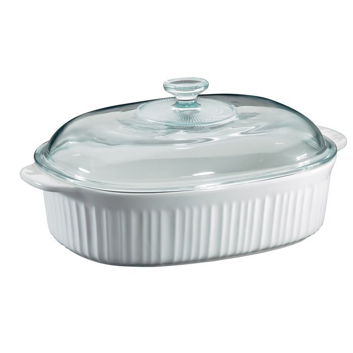 Corningware 4qt Roaster With Cover, White
