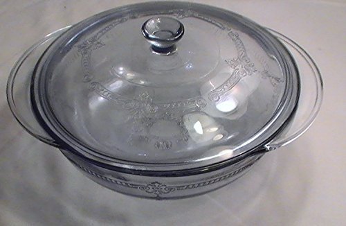 Vintage Anchor Hocking Philbe Sapphire Blue 2 Quart Casserole