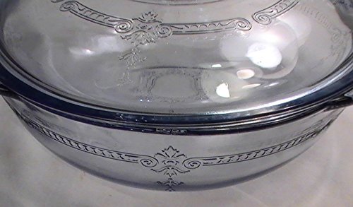 Vintage Anchor Hocking Philbe Sapphire Blue 2 Quart Casserole N2