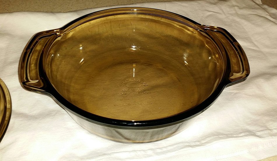 LOVENWARE AMBER 1.5QT ROUND BAKING DISH N2