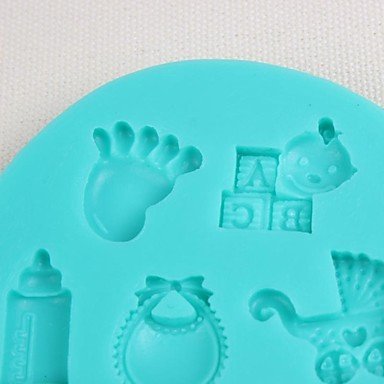 QINF The Silicone Baby Toys Suit Sugar Craft Cake Mould Chocolate Jelly Mold N3