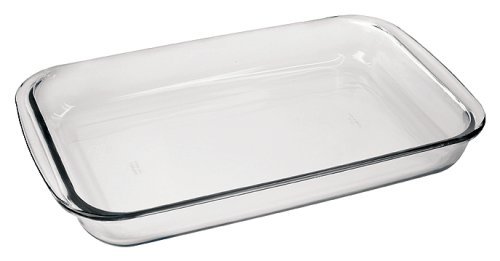 Marinex Bakeware Large Rectangular Glass Roaster, 15-1/2" x 9-1/4" x 2"