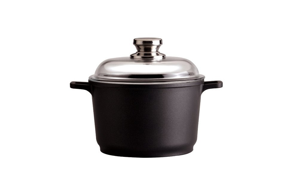 Eurocast Professional Cookware 8" 3.5L Casserole Pot with Glass Lid N2
