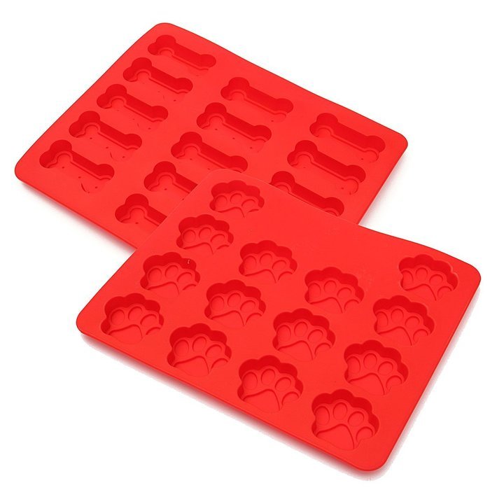 "2Pcs Flexible Silicone Footprint Bone Cake Mold Chocolate Kitchen Baking Tools" shopping