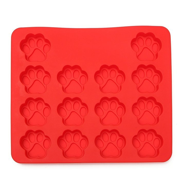 "2Pcs Flexible Silicone Footprint Bone Cake Mold Chocolate Kitchen Baking Tools" shopping N3