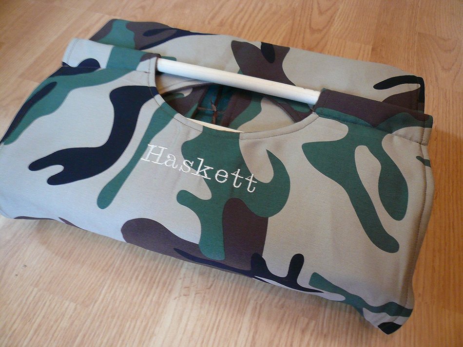 9x13 Camo Casserole Carrier, Free Shipping, Olive Green, Tan & Brown, Can be Personalized N5