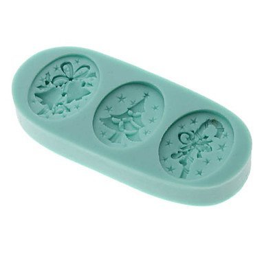 QINF DIY Baking 3D Christmas Gifts Shaped Silicone Cake Soap Mold
