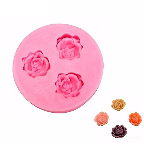 "dipshop Rose Silicone Fondant Mold Cake Decorating Mould Gumpaste Sugarpaste Mold FDA LFGB" shopping N2