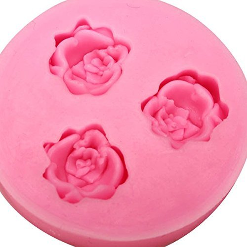 "dipshop Rose Silicone Fondant Mold Cake Decorating Mould Gumpaste Sugarpaste Mold FDA LFGB" shopping N4