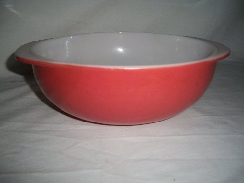 Vintage 1960's Pyrex Pink Flamingo Raspberry Casserole Dish Bowl