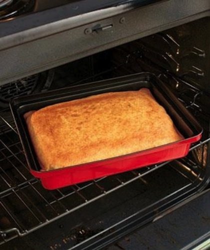 The Sophie Rachael Home Collection 14W-1270CS Carbon Steel Lasagna Pan with 3 Removable Dividers N3